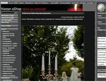 Tablet Screenshot of kerzeneshop.de